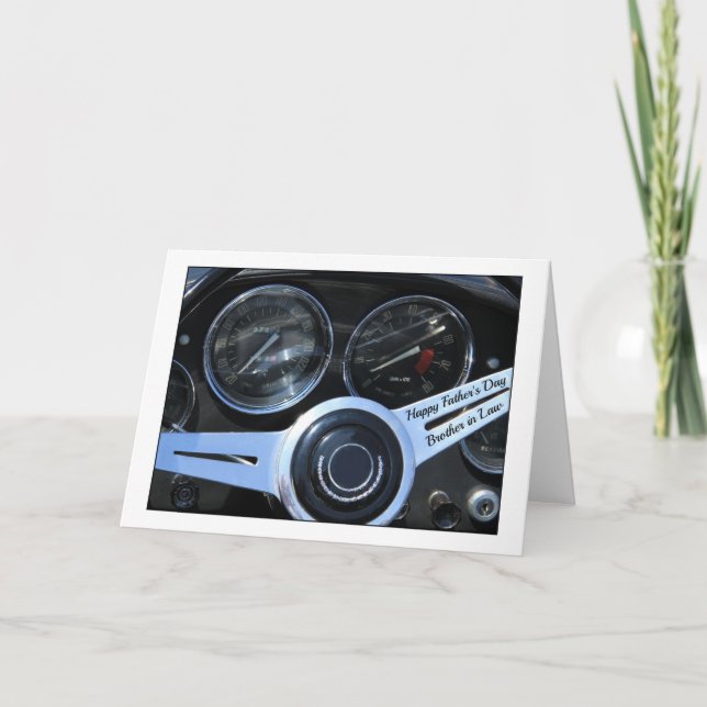 Brother in Law   Happy Father's Day Card (Front)