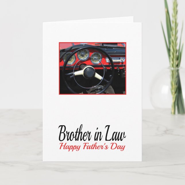 Brother in Law   Happy Father's Day Card (Front)