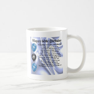 Brother in Law Poem 60th Birthday Coffee Mug