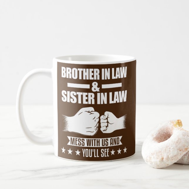 Brother in law sister in law  coffee mug (With Donut)