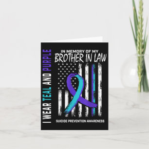 Brother In Law Suicide Awareness Prevention Americ Card