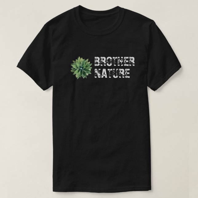 Brother Nature Green Agave T-Shirt (Design Front)