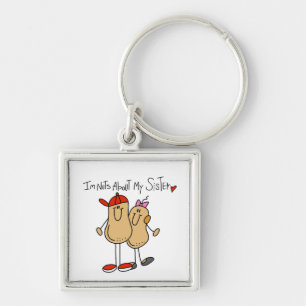 Brother-Nuts About My Sister Key Ring