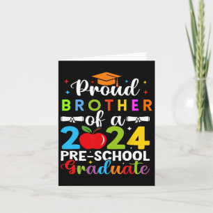 Brother Of 2024 Pre-school Graduate Graduation Pre Card