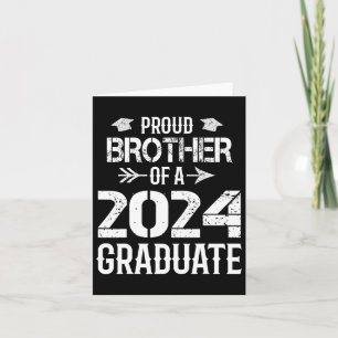 Brother Of A 2024 Graduate Graduation Card