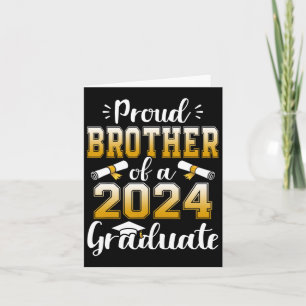 Brother Of A Cl Of 2024 Graduate Senior Graduation Card