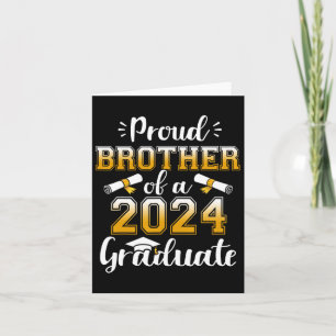 Brother Of A Cl Of 2024 Graduate Senior Graduation Card