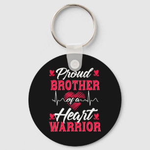Brother Of A Heart Warrior Chd Awareness Key Ring