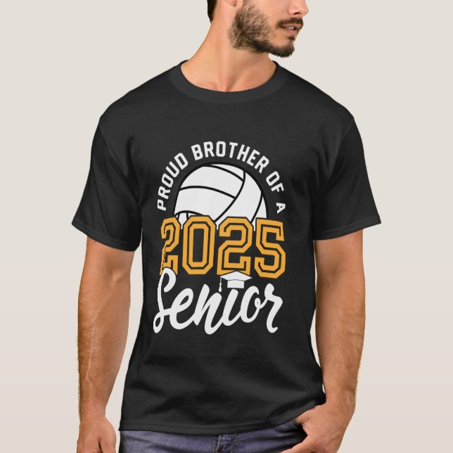 Brother Of A Senior Volleyball Graduation Class of T-Shirt (Front)