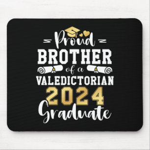 Brother Of A Valedictorian Cl 2024 Graduation Mouse Pad