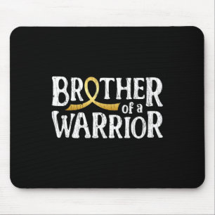 Brother Of A Warrior Childhood Cancer Awareness Bo Mouse Pad