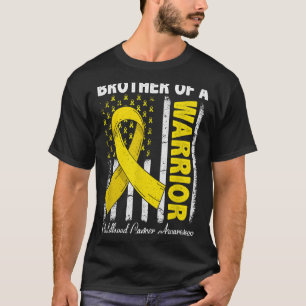 Brother Of A Warrior Childhood Cancer Awareness T-Shirt