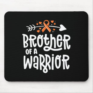 Brother Of A Warrior Gift Family Leukaemia Cancer Mouse Pad
