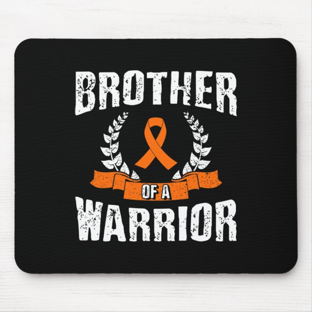 Brother Of A Warrior Leukaemia Awareness  Mouse Pad (Front)