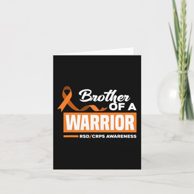 Brother Of A Warrior Support Supporter RSD CRPS Aw Card (Front)