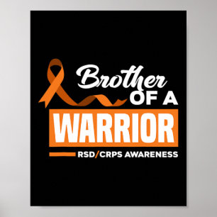 Brother Of A Warrior Support Supporter Rsd Crps Aw Poster