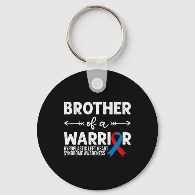Brother Of A Warrior Syndrome Awareness  Key Ring (Front)