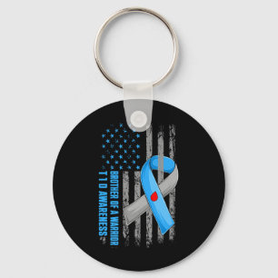 Brother Of A Warrior Type 1 Diabetes T1d Awareness Key Ring