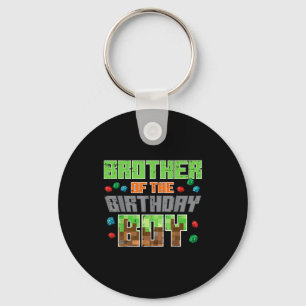 Brother Of Birthday Boy Xel Gamer Bday Party Boys Key Ring