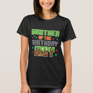 Brother Of Birthday Boy Xel Gamer Bday Party Boys T-Shirt