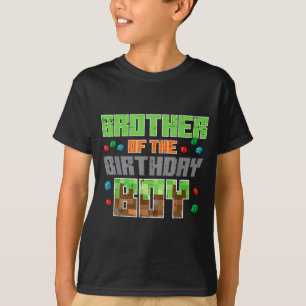 Brother Of Birthday Boy Xel Gamer Bday Party Boys  T-Shirt