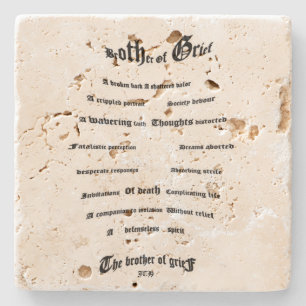 Brother of Grief Stone Coaster
