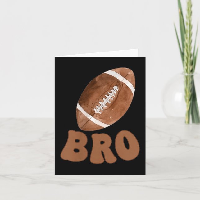 Brother Of The 1 Year Old Football First Birthday  Card (Front)