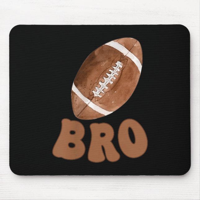 Brother Of The 1 Year Old Football First Birthday  Mouse Pad (Front)