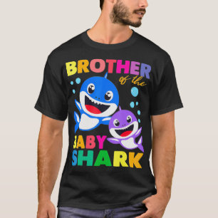 Brother Of The Baby Shark Birthday Brother Shark  T-Shirt