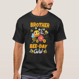 Brother Of The Bee Day Girl Kid's Birthday T-Shirt