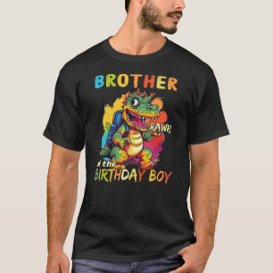 Brother of the Birthday Boy Dinosaur Celebration G T-Shirt