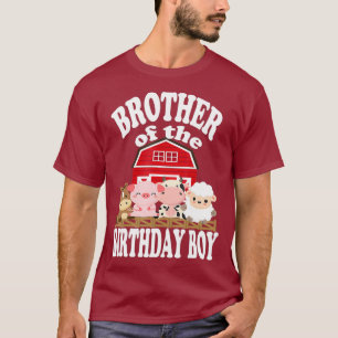 Brother Of The Birthday Boy Farming Animals T-Shirt
