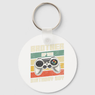 Brother Of The Birthday Boy Gamer Gift Key Ring