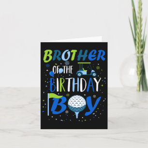 Brother Of The Birthday Boy Hole In One Golf Sport Card