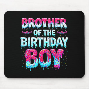 Brother Of The Birthday Boy Ice Cream Baseball Fam Mouse Pad