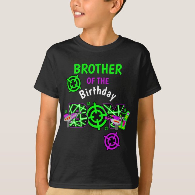 Brother of the Birthday Boy Laser tag shirt  (Front)