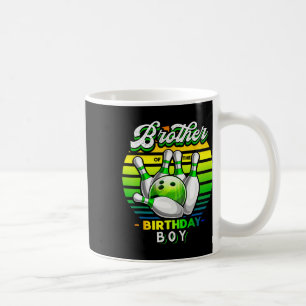 Brother Of The Birthday Boy Matching Family Bowlin Coffee Mug
