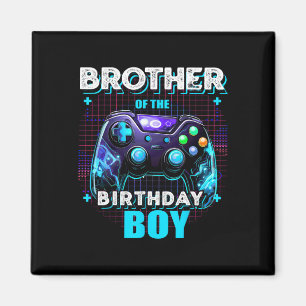 Brother Of The Birthday Boy Matching Family Video Magnet