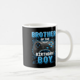 Brother Of The Birthday Boy Matching Video Game Bi Coffee Mug