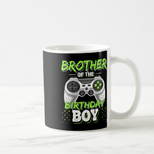 Brother Of The Birthday Boy Matching Video Game Bi Coffee Mug
