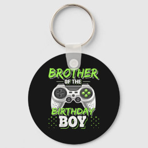 Brother Of The Birthday Boy Matching Video Game Bi Key Ring