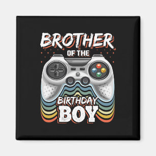 Brother Of The Birthday Boy Matching Video Game Bi Magnet