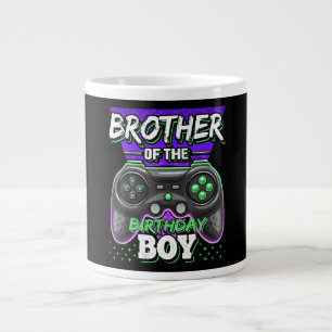 Brother of the Birthday Boy Matching Video Game Large Coffee Mug