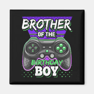 Brother of the Birthday Boy Matching Video Game Magnet