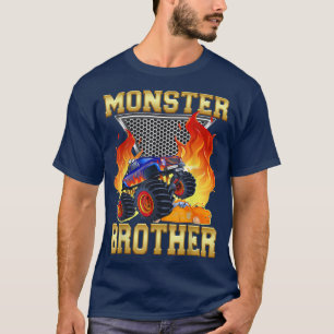 Brother of the Birthday Boy Monster Truck Matching T-Shirt