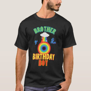 Brother Of The Birthday Boy Rainbow Theme Matching T-Shirt