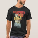 Brother of the birthday boy retro cool matching fa T-Shirt<br><div class="desc">Brother of the birthday boy retro cool matching family party</div>
