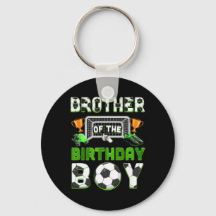Brother Of The Birthday Boy Soccer Family Matching Key Ring
