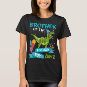 Brother of the Birthday Boy T-Rex Dinosaur Birthda T-Shirt