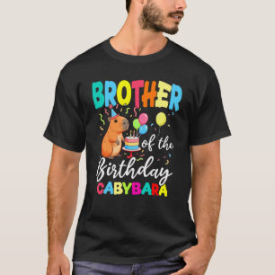 Brother Of The Birthday Capybara Girl Bday Party F T-Shirt